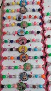 1 Pcs Gelang Mote LABUBU warna warni