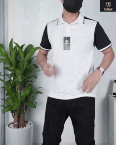 Áo Thun Nam Polo thiết kế SỌC VAI chất liệu vải cotton cá sấu mềm mịn thoáng mát tay ngắn sang trọng MANXURY 02