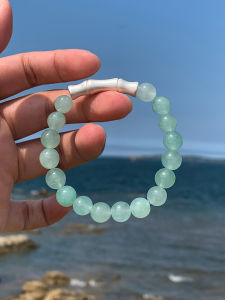 CAFFTI | Natural Celestite Green Crystal Stacking Bracelet