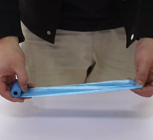 15pcs Protable  Diaper Bag Dispenser Plastic Garbage Cat Litter Re-fill Roll Waste plastic Roll