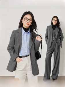 Vimly | Áo Blazer Pha Len Sang Trọng Cao Cấp Cho Nữ