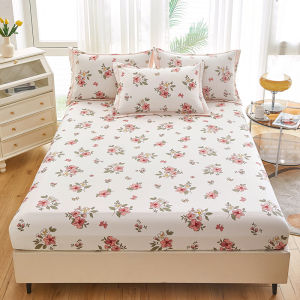 Dansunreve Floral Fitted Bed Sheet 800TC Cotton Super Soft Fittedsheet Mattress Cover Bedsheet Double/Queen/King/Super King