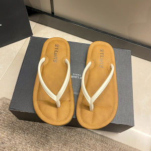 Dép Xỏ Ngón Đế Phẳng Mùa Hè Cho Nữ Đi Biển Đế Mềm Đế Xuồng Dép Xỏ Ngón Đế Bằng Đế Cao Su Thường Ngày