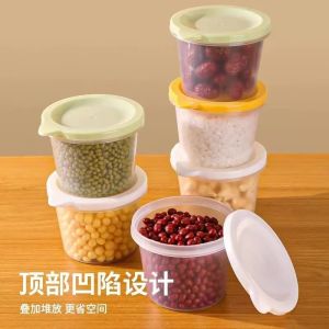 Food Grade Sealed Container Cylinder Plastic Storage Box with Lid for Outdoor Fridge Preservation Box for Snacks And Fruits