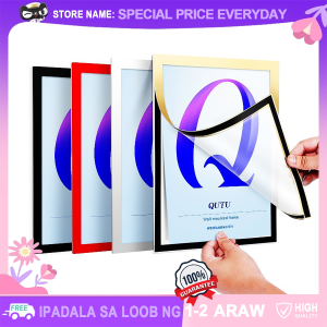 Magnetic Photo Frames Replaceable Design Self-Adhesive Wall Mounted Picture Poster Display Frames Display Card