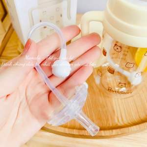 Ống Hút Chuyển Đổi Ống Hút Thay Thế Núm Ti Ống Hút Quả Tạ Chống Sặc Thay Thế Cho Bình Cổ Rộng ( Lắp Được Bình Moyuum Pigeon Tovi UBmom...) Mamabu