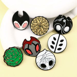 Game Hollow Knight Brooch Cute Funny Cartoon Skull Fashion Lapel Badge Jewelry Clothing Backpack Accessories Gift