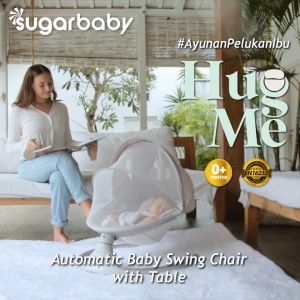 Sugar Baby Hug Me Automatic Baby Swing Chair with Table Ayunan Bayi Maksimal 15kg BPA Free