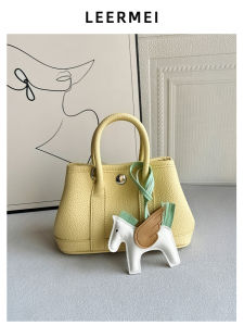 Mini Genuine Leather Garden Bag Womens Fashionable Versatile Handbag Single Shoulder Slant Cross Soft Leather Basket Bag