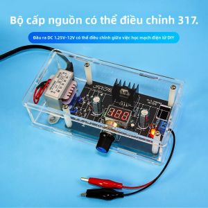 LM317 Có Thể Điều Chỉnh Mô Đun Nguồn Điện 110V 220V DIY Hàn Điện Tử Bộ DC Quy Định Đa Chức Năng Đào Tạo Mạch