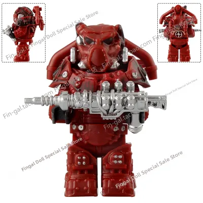 Fallout Power Armor T-60 and Vault Boy Brotherhood of Steel Enclave Apocalypse War Mini Figures