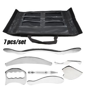 1/4/5/7pcs Stainless Steel Gua Sha Scraping Massage Tool Set IASTM Tools Great Soft Tissue Mobilization Tool