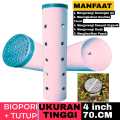 Pipa Biopori +Tutup 4 Inch Tinggi 70 Cm. 