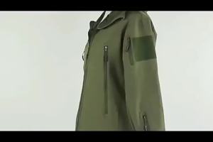 Áo Khoác Mềm Mại Chống Thấm Gió Lót Lông Cừu Giữ Ấm Dành Cho Nam Kiểu Chiến Thuật Nhiều Túi.