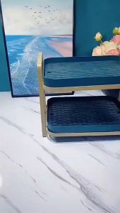 SOKANO KR071 Mug Holder Rak Dapur Cup Holder Cup Storage Cup Rack Double-Layer Tea Tray Storage Place Coffee Glass Mug Drainer