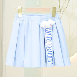Trendy JK Plaid Mini Skirt for Girls Autumn Winter Cotton Fabric School Uniform Style Childrens Fashion Half-length Skirt