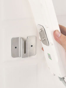 Stainless Steel Socket Holder Wall-Mounted Power Strip Storage Punch-Free Router Set-Top Box Rack Wall Sticker