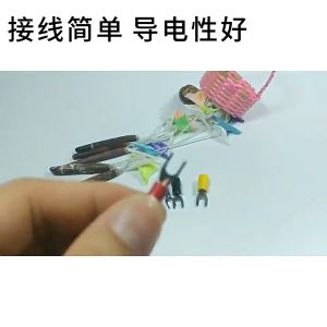 [100cái] Đầu cos dây điện chữ y bọc phủ nhựa SV 2-4 đầu cốt chỉa bấm nối dây điện 1.5 đến 2.5mm đầu cosse (cót) V bằng đồng đầu nối điện loại Wire/Cable-To-Board Connectors