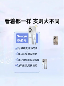 Newyu | Camera Lens Protecting Transparent Thin Full-body Anti-drop Phone Case