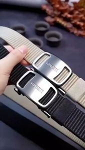 New Mens Outdoor Tactical Belt Fashionable Casual Automatic Buckle Belt Thickened Braided Belt Tali Pinggang Lelaki