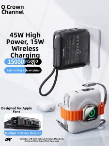 GUANQU | 3C Approved Airline-Safe Magsafe Wireless Charging Power Bank 45W
