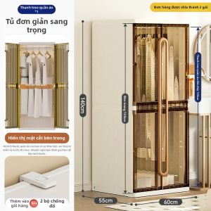 YEYA | Tủ Tidy Quần Áo Trẻ Em Nhựa Đơn Giản