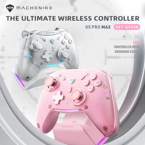 Machenike G5 Pro Max Bluetooth Wireless Controller Gamepad With Charging Dock Hall Effect Joysticks Hall Trigger mechanical buttons 6-GYRO Motion Control Support For PC Switch TV Tablet