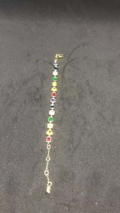 《223》 ♈ Swarovski ♈ Stylish Womens Jewelry The New Mixed cuts Multicolored Gold-tone plated Stilla bracelet Valentines Day gifts birthday gifts Free genuine gift