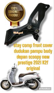stay comp front cover dudukan pampu body depan scoopy new prestige 2021 K2f original