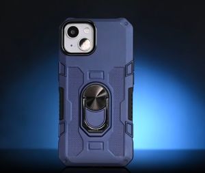 For Xiaomi Redmi Note 13 Pro 5G Case Soft Silicone+PC Shockproof Armor Metal Ring Stand Holde Phone Back Cover