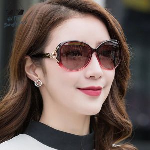 Hello-Sunglasses Sunscreen Beach Sunglasses for Womens Oval Large Frame Round Face Classic Design Stylish UV Protection Elegant Trending Summer Shades for Ladies