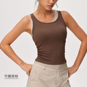 High Elasticity Modal Lyocell Sports Bra Fitness Yoga Vest BR202 Particle Fever Removable Chest Pad Full Cup Vest Style