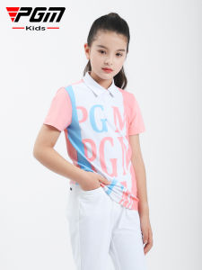 PGM GOLF | Childrens Golf Quick-Dry Short Sleeve T-shirt Summer