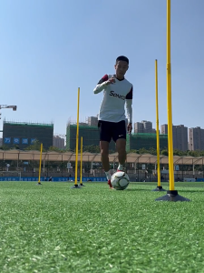 Adjustable Marker Pole Football Basketball Retractable Around Pole Pile Snake Running Multi-Function Training Equipment