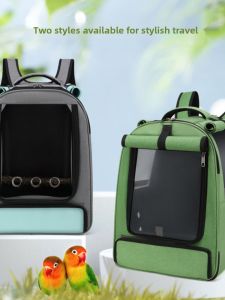 Large Size Breathable Portable Parrot Backpack Double Shoulder Bag for Outdoor Walking Pet Cat Traveling Bag UV Protection