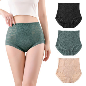 Sentexin 3 gói phụ nữ đồ lót ren cao eo ánh sáng Quần lót định hình phụ nữ Đồ lót mềm M-3XL