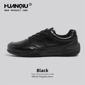 HuanQiu | Multifunctional Mens Leather Shoes Black