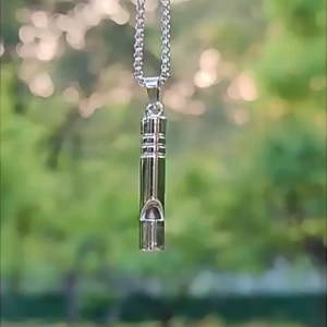 Emergency Whistle Safety Whistle Necklace with a Loudness of 120Db Survival Whistle for Hiking Camping And Pet Training.