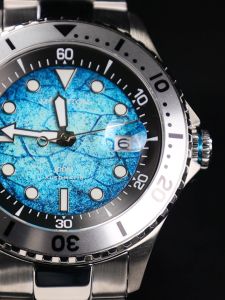 MOEMTON Mens Mechanical Watch Ocean Series Blue 100m waterproof M126.BSSA01