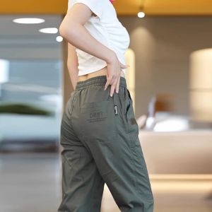 Womens Casual Sports Pants Thin Breathable Quick Dry Straight Leg Commuter Style Korean Version Fashionable Summer Trousers