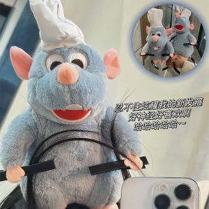 52TOYS | Disney Kawaii Ratatouille Hairband Plush Toy Doll Cartoon Headwear Wide-brimmed Hairpin Hair Band Headdress Creativity Girl Gift