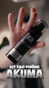 Xịt bồng bềnh AKUMA FLUFFY HAIR 120ml - Làm phồng tóc kiềm dầu ngăn ngừa bết tóc - Chính hãng 2025