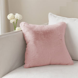 1pc imitation rabbit hair cushion cover decorative pillow cover luxurious soft and comfortable sofa cushion cover