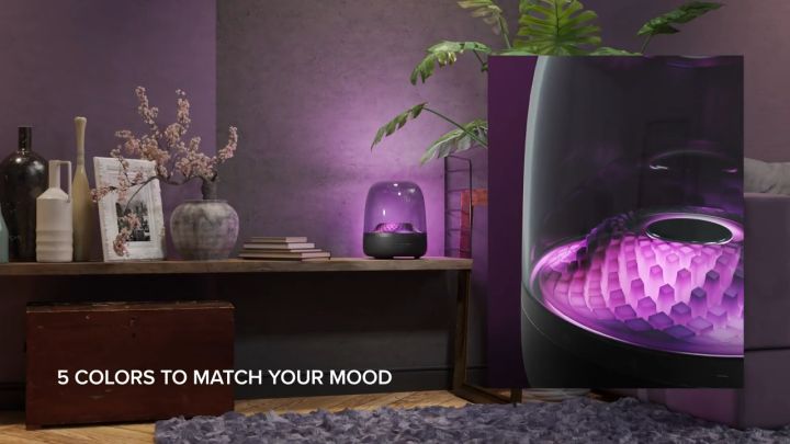 Loa Bluetooth Harman Kardon Aura Studio 4 - Công Suất 130W, 5 Hiệu Ứng Đèn, New 2023
