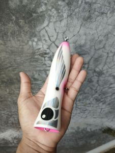 (80gr & 100gr) POPPER KAYU HANDMADE BAHAN KAYU LAPIS RESIN KROMOE LURE