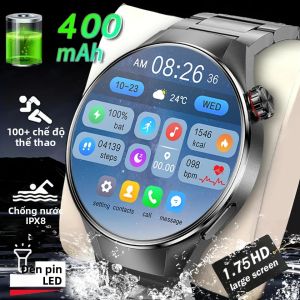 Đồng Hồ Thông Minh G5 Plus Dành Cho Nam Màn Hình AMOLED 1.75 Inch GPS La Bàn Theo Dõi Nhịp Tim Gọi Bluetooth Tương Thích Với Android Và iOS