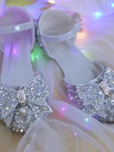Trendy Crystal Princess Shoes for Girls