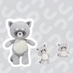JOOKE | Interactive Cute Raccoon Plush Toy Companion