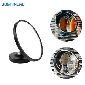 JUSTINLAU 360 °   Gương Phản Chiếu Kim Loại Từ Tính Có Thể Điều Chỉnh Dành Cho Máy Pha Cà Phê Espresso Gương Chiết Xuất Cà Phê Cho Portafilter