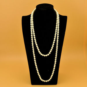 K-style Bridal Multi-Layer Pearl Sweater Chain Long Socialite round Beads Retro Wedding Cheongsam Double-Layer Necklace Accessories for Women